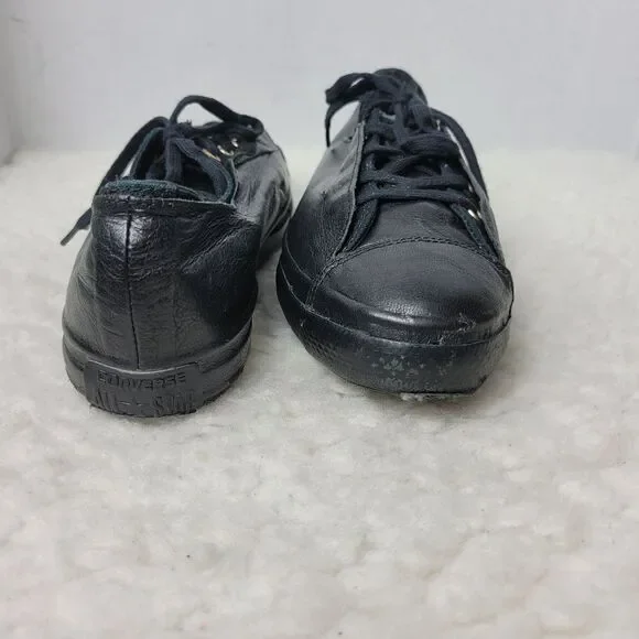 Converse C T All Star High Line Shroud Ox Women's Sneaker Size 8 Black Leather - Picture 7 of 10